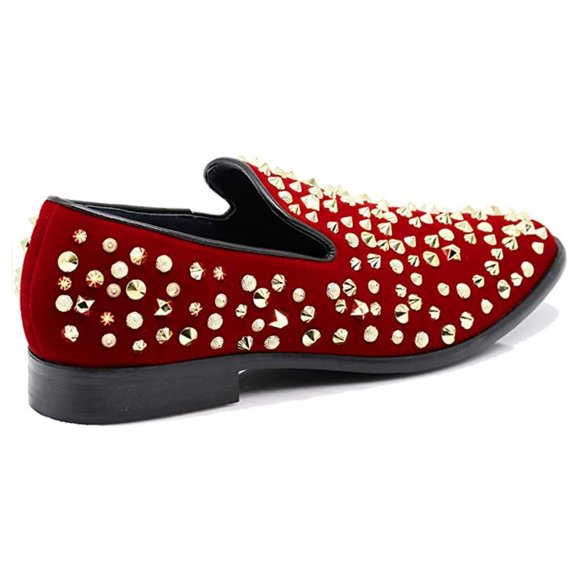 Men\'s Vintage Spike Dress Loafers Slip On Fashion Shoes Classic Tuxedo Dress Sho main image 6
